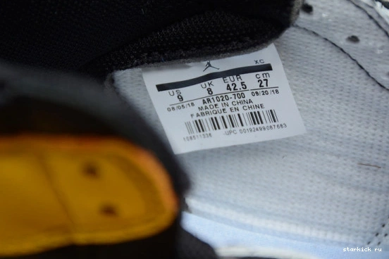 1 Jordan Toe' High Retro 'Yellow OG AR1020-700 AR1020-700 Air 0128